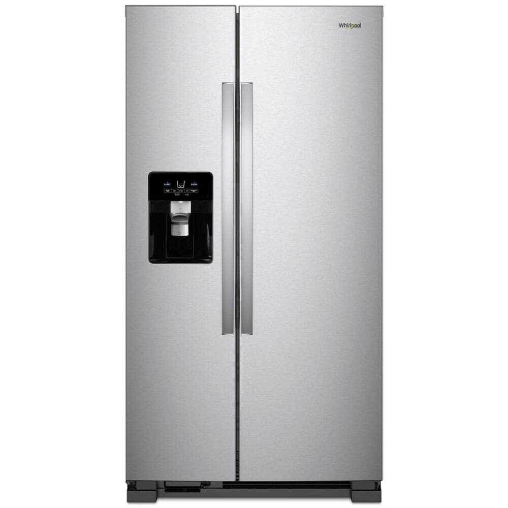 Whirlpool 24.6 Cu. Ft. 36" Wide Side-by-Side Refrigerator in Fingerprint Resistant Stainless Steel, , large