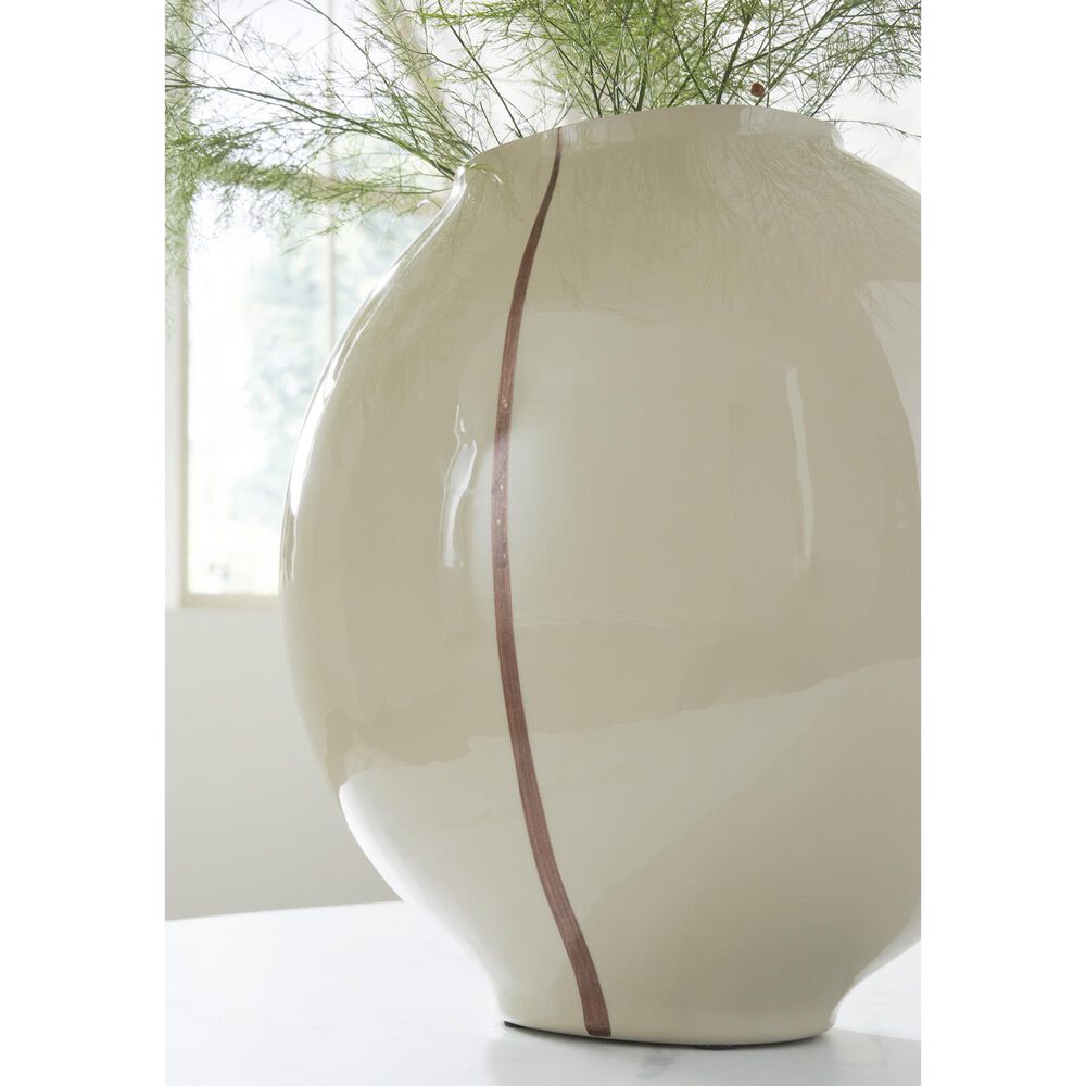 Ashley Sheabourne 12.5&quot; Vase in Cream, , large