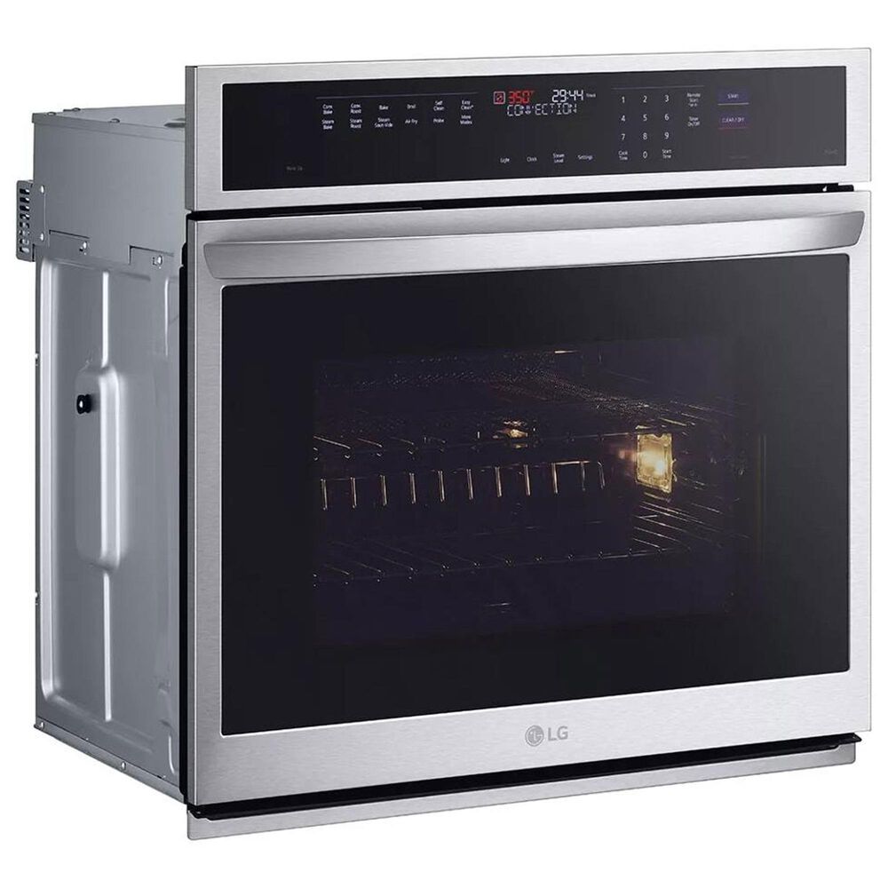 LG 2-Piece Kitchen Package with Print Proof Stainless Steel 4.7 Cu. Ft. Smart Single Wall Oven and Black 30" Induction Cooktop, , large