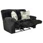 Catnapper Comet Lay Flat Reclining Loveseat in Black, , large