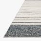 Loloi II Hagen 3"7" x 5"7" White and Ocean Area Rug, , large