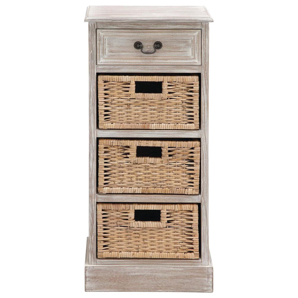Maple and Jade 4-Drawer Storage Unit in Grey, , large