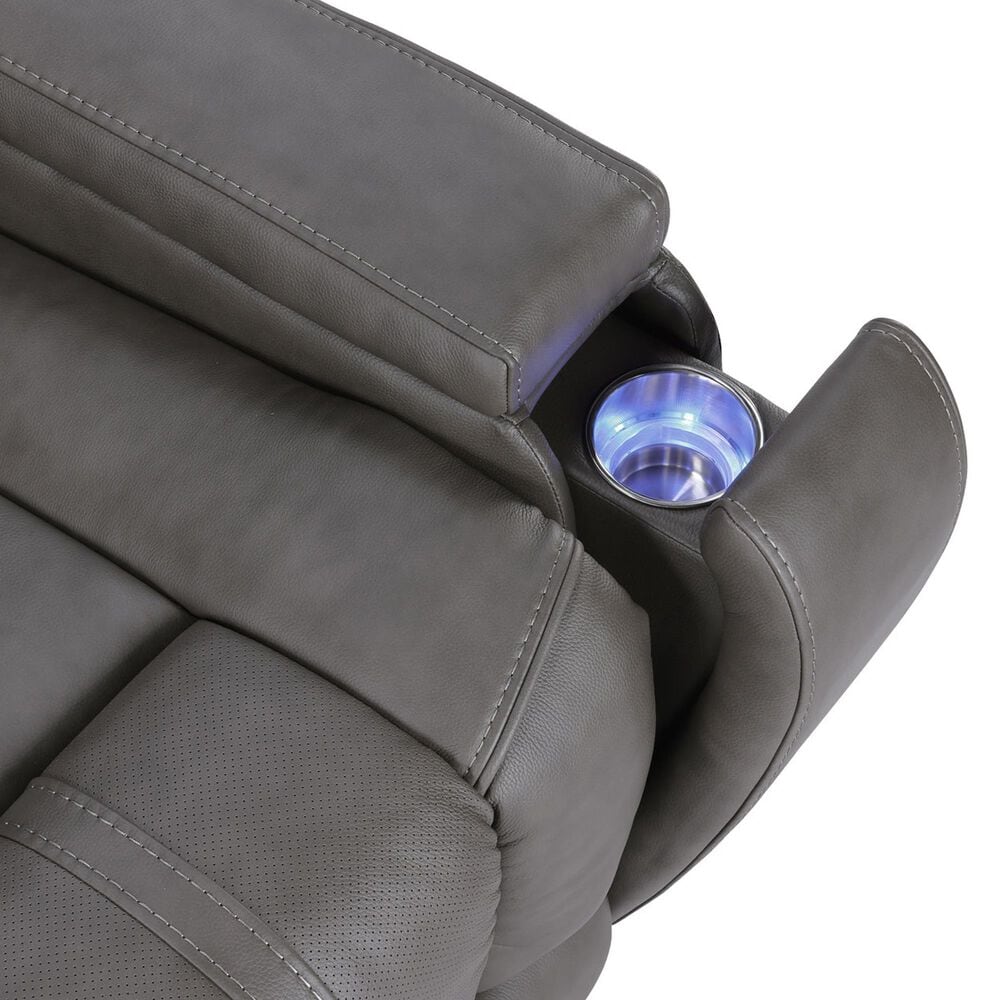 Steve Silver Daniel Triple Power Reclining Sofa in Mossy Gray, , large