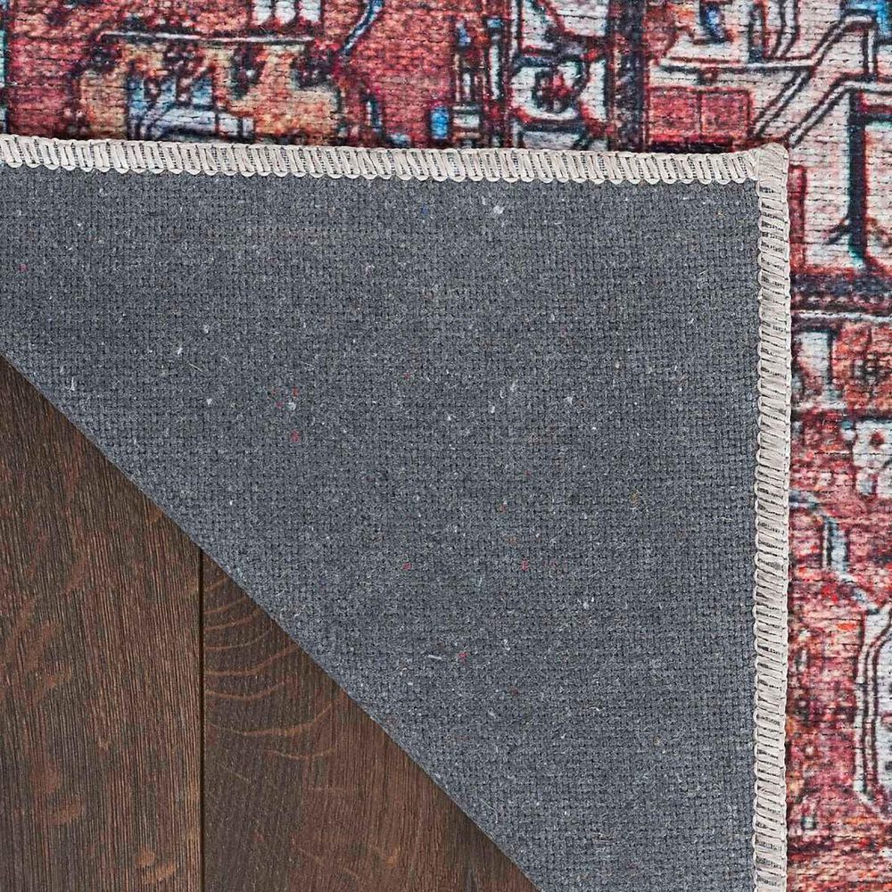 Nourison Grand Washables 5&#39;3&quot; x 7&#39;3&quot; Ivory Brick Area Rug, , large