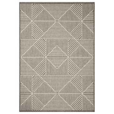Loloi Rainier RAI-03 11"6" x 15" Natural and Ivory Indoor/Outdoor Area Performance Rug, , large