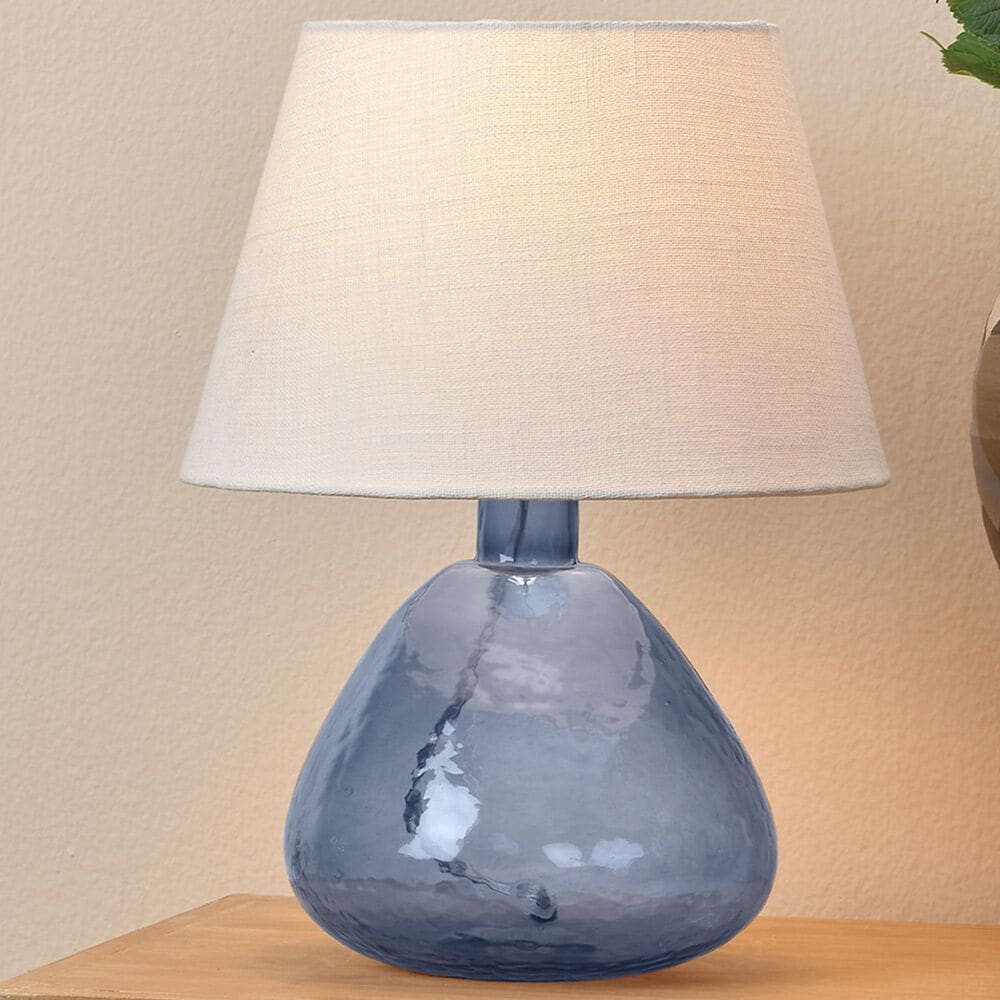 Jamie Young Flomar Blown Glass Table Lamp in Blue, , large