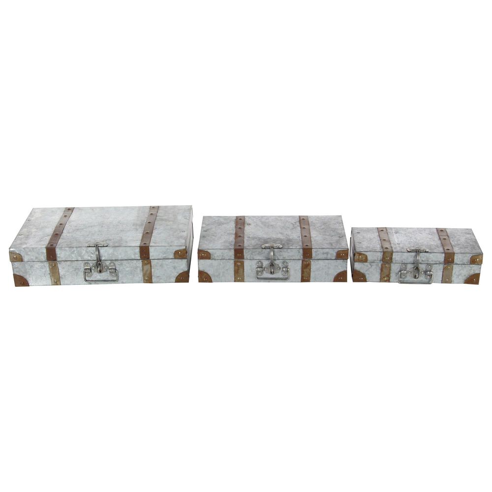 Maple and Jade Assorted Boxes in Grey (Set of 3), , large