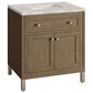 James Martin Vanities Chicago 30" Single Bathroom Vanity in Whitewashed Walnut with 3 cm Victorian Silver Quartz Top and Rectangular Sink, , large