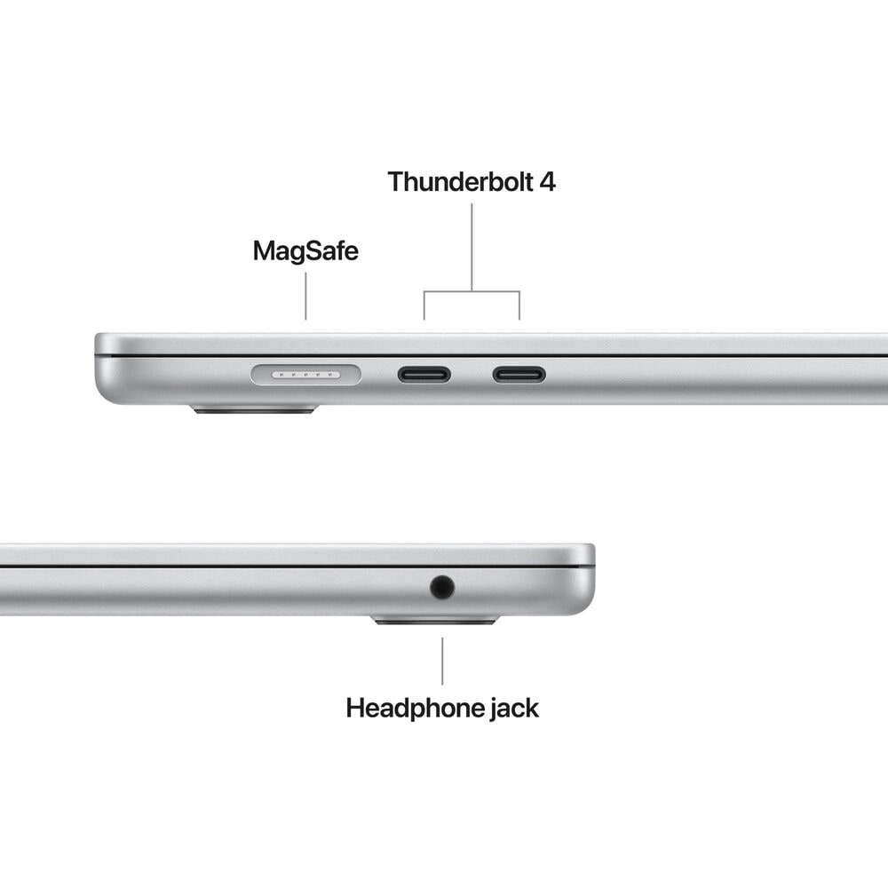 Apple MacBook Air 15.3&quot; Laptop - Apple M4 chip 10-core CPU - 24GB RAM - 10-core GPU - 512GB SSD in Silver with 3-Year AppleCare+, , large
