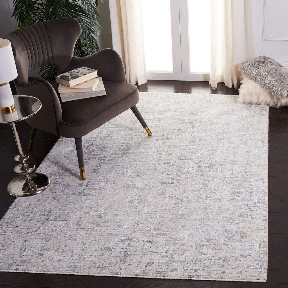 Safavieh Webster WBS310G 4&#39; x 6&#39; Grey and Beige Area Rug, , large