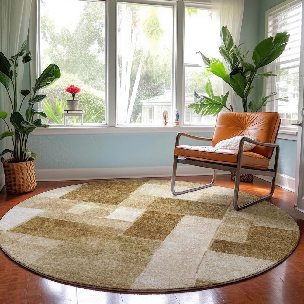 Dalyn Rug Company Neo NO15 8&#39; Round Terracotta Area Rug, , large