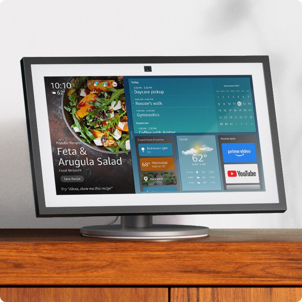 Amazon Echo Show 15 | A stunning HD 15.6&quot; smart kitchen TV for home organization with Alexa, , large