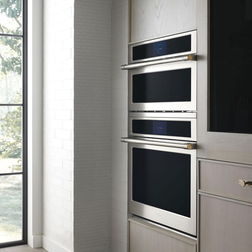 Monogram Statement 30&quot; Electric Single Wall Oven with Convection in Stainless Steel, , large
