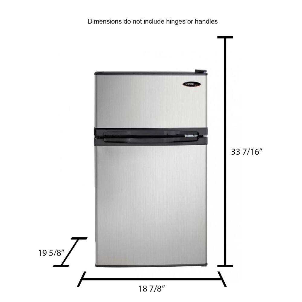 Danby 10 cu. ft. Compact Fridge Bottom Mount in Stainless Steel