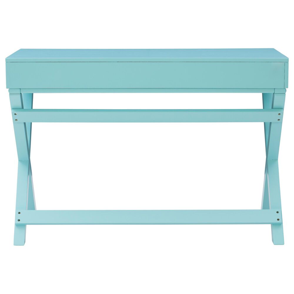 Linon Home Decor Peggy Writing Desk in Baby Blue, , large