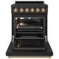 Thor Kitchen Gordon Ramsay 4.6 Cu. Ft. Professional Gas Range with Bronze Handle Kit in Black, , large