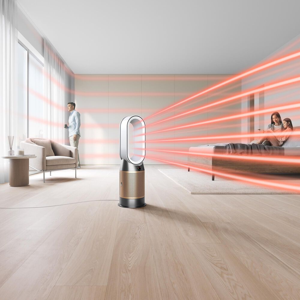 Dyson Purifier Hot+Cool Formaldehyde HP09 in White and Gold, , large