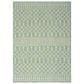 Nourison Positano Southwestern Blue and Green 7" x 10" Indoor/Outdoor Area Rug, , large