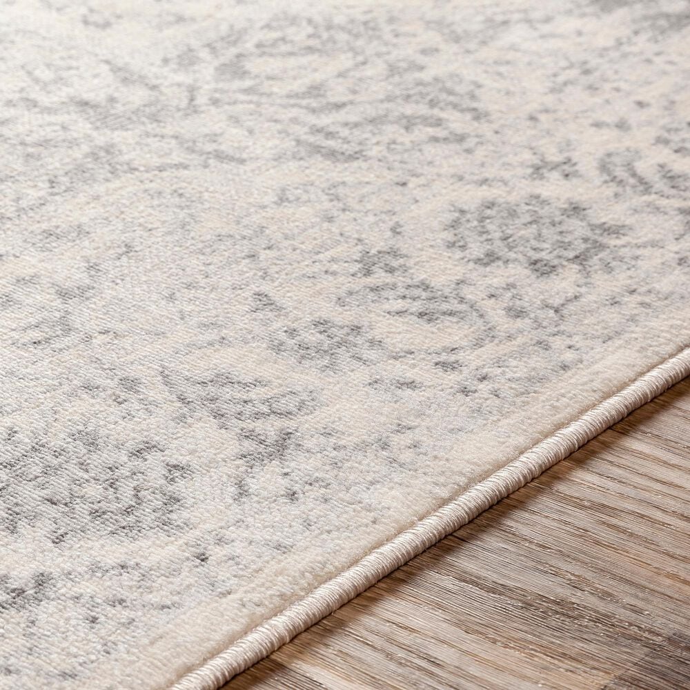 Surya Monaco MOC-2315 7&#39;9&quot; x 10&#39;3&quot; Silver Gray and Cream Area Rug, , large