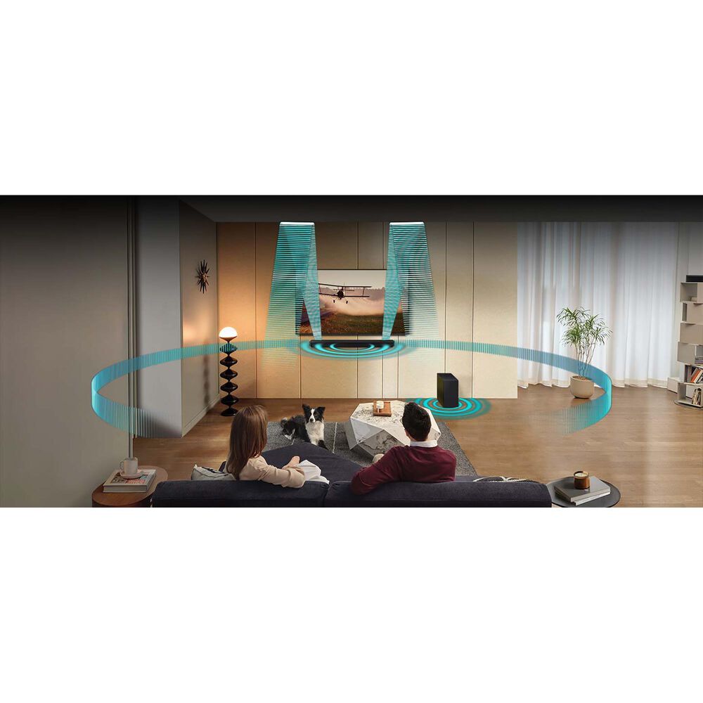 Samsung 5.1.2-Channel Wireless Dolby Atmos Soundbar System in Black, , large