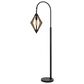 Cal Lighting Valence Floor Lamp in Black/Wood, , large