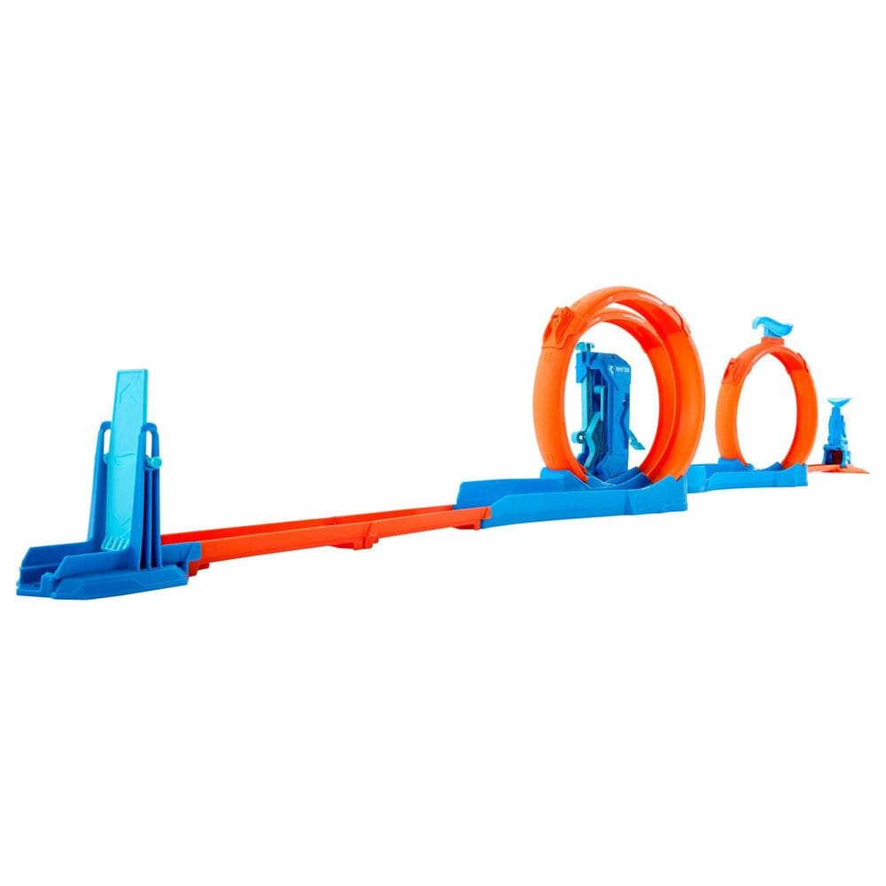 Hot Wheels 1:64 Scale Creator Triple Loop Track Set in Multicolor, , large