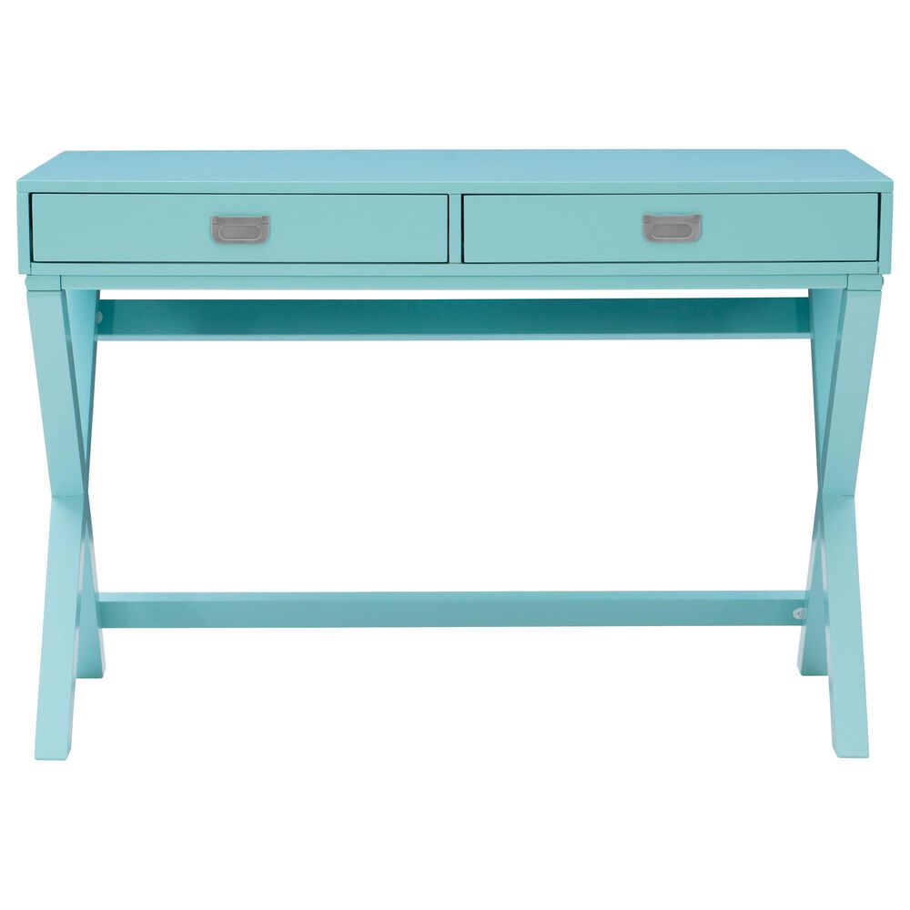 Linon Home Decor Peggy Writing Desk in Baby Blue, , large