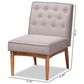 Baxton Studio Riordan Side Chair with Grey Cushion in Walnut Brown, , large