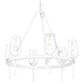 Golden Lighting Regent 6-Light Chandelier in Textured White Plaster, , large