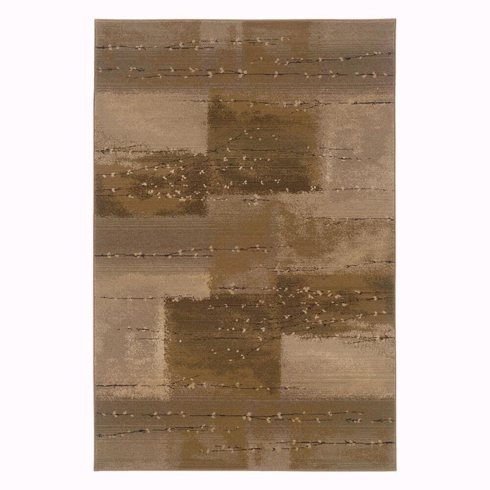 Oriental Weavers Genesis 908A 2'7" x 9'1" Tan Runner Rug, , large