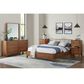 Boulder & Pine King Wallbed with Two Nightstand Piers and Dresser in Warm Brown, , large
