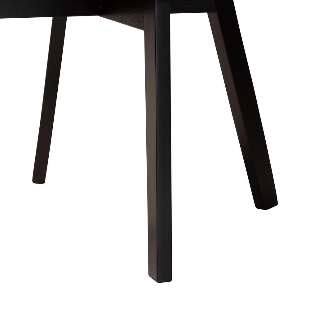 Baxton Studio Dannell Side Chair in Black and Light Brown (Set of 2), , large