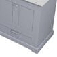 Lexora Home Dukes 80" Double Bathroom Vanity in Dark grey with 2 cm White Carrara Marble Top and Rectangular Sinks, , large