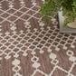 Nourison Positano Southwestern Natural 8" x 10" Indoor/Outdoor Area Rug, , large