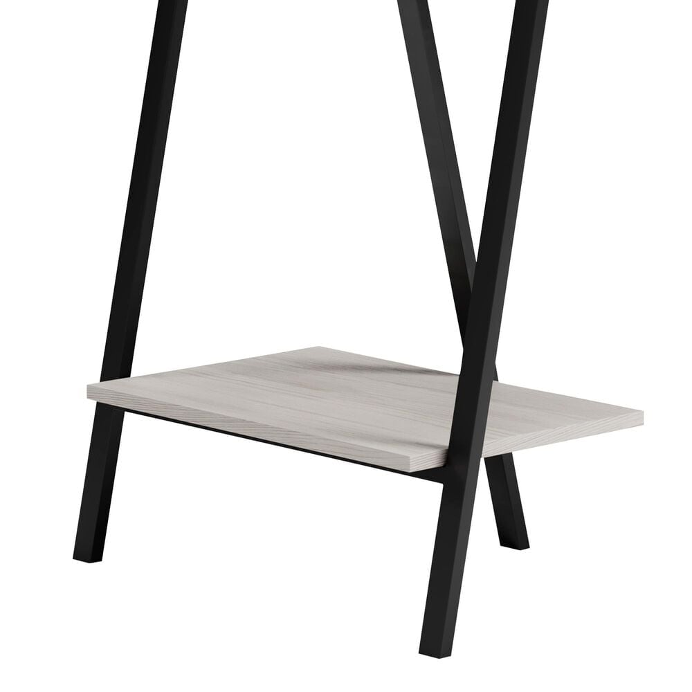 Ashley Bayflynn 2-Shelf Desk in White and Black, , large