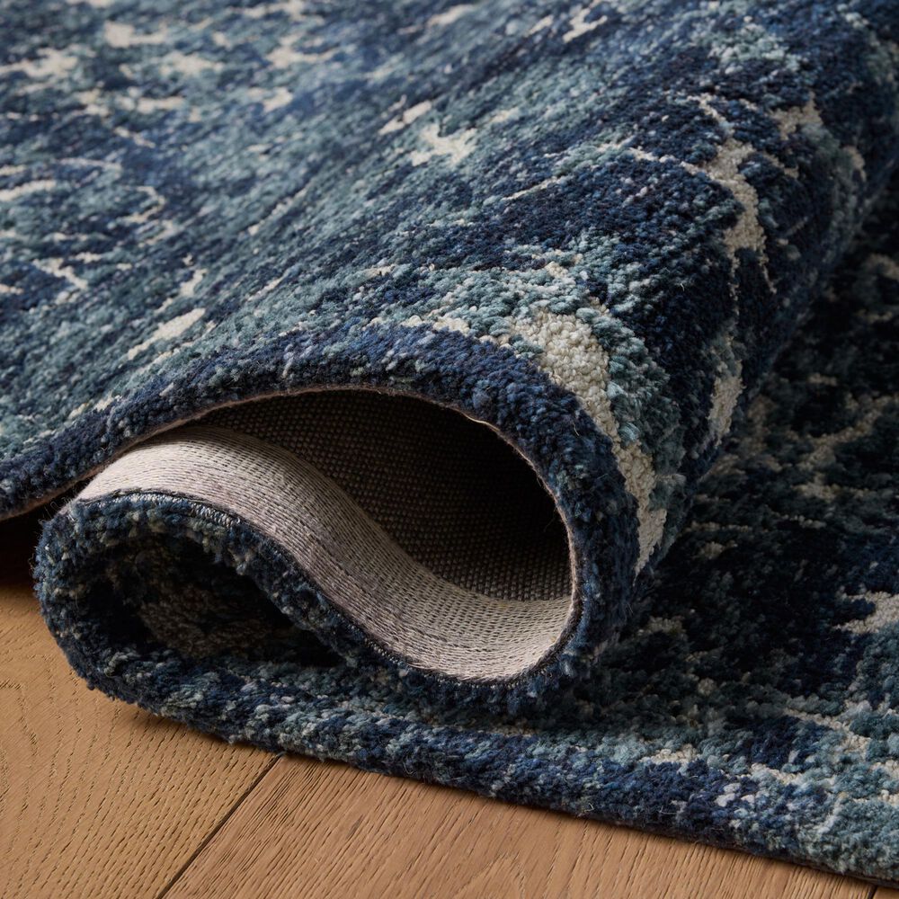 Loloi Percival Navy and Ivory 7&#39;9&quot; x 9&#39;9&quot; Area Rug, , large