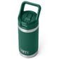 YETI Rambler Jr 12 Oz Kids Water Bottle with Straw Cap in Black Forest Green, , large