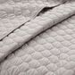 Triangle Home Fashions Ella Ruffle Lace 3-Piece King Quilt Set in Light Gray, , large