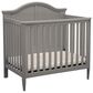 Delta Parker Mini Convertible Baby Crib with Mattress in Gray, , large