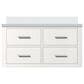 Lexora Home Castor 36" Single Bathroom Vanity in White with 2 cm White Cultured Marble Top and Rectangular Sink, , large