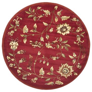 Safavieh Lyndhurst  LNH552 5"3" Round Red and Multicolor Area Rug, , large