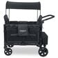 Wonderfold Elite Quad Stroller Wagon in Volcanic Black, , large