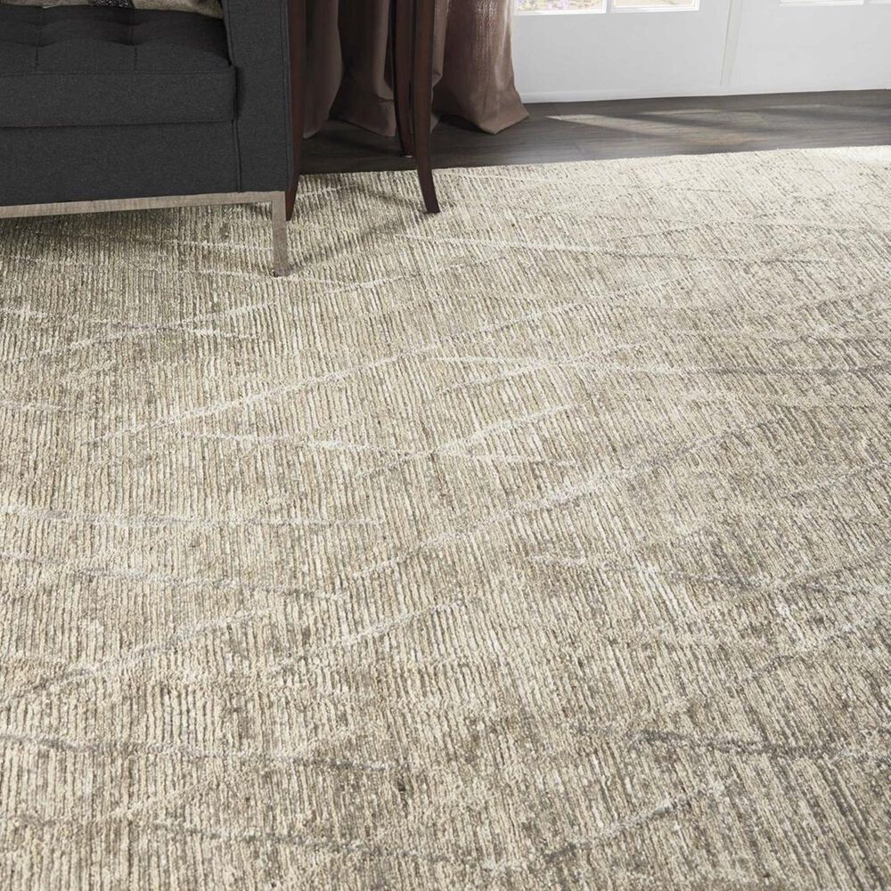 Nourison Ocean OCP02 7&#39;9&quot; x 9&#39;9&quot; Ash Area Rug, , large