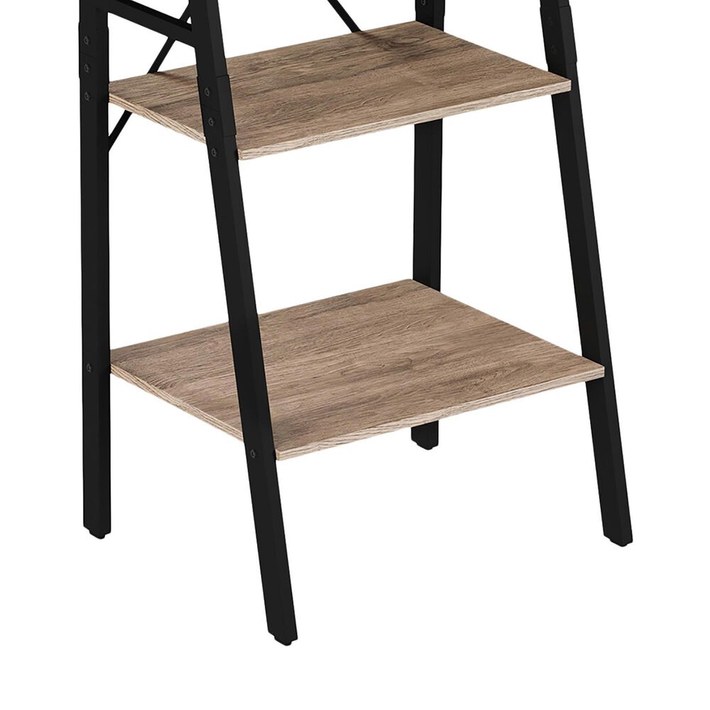 Timberlake Hastings Home 4-Tier Bookcase in Gray and Black, , large