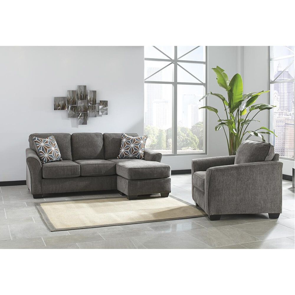 Signature Design by Ashley Brise Right Facing Sofa Chaise in Gray, , large