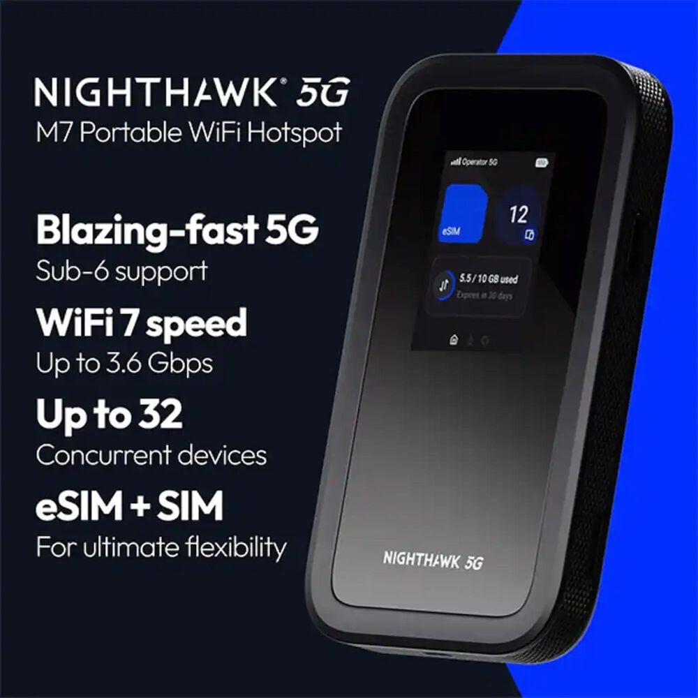 NETGEAR 5G M7 Portable WiFi Hotspot with eSIM, , large