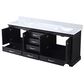 Lexora Home Dukes 80" Double Bathroom Vanity in Espresso with 2 cm White Carrara Marble Top and Rectangular Sinks, , large