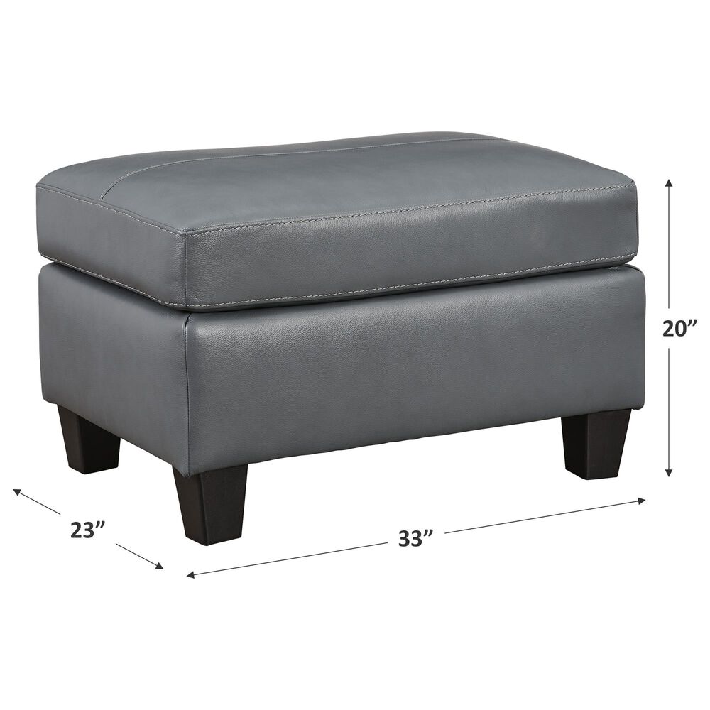Ashley Genoa Ottoman in Steel, , large
