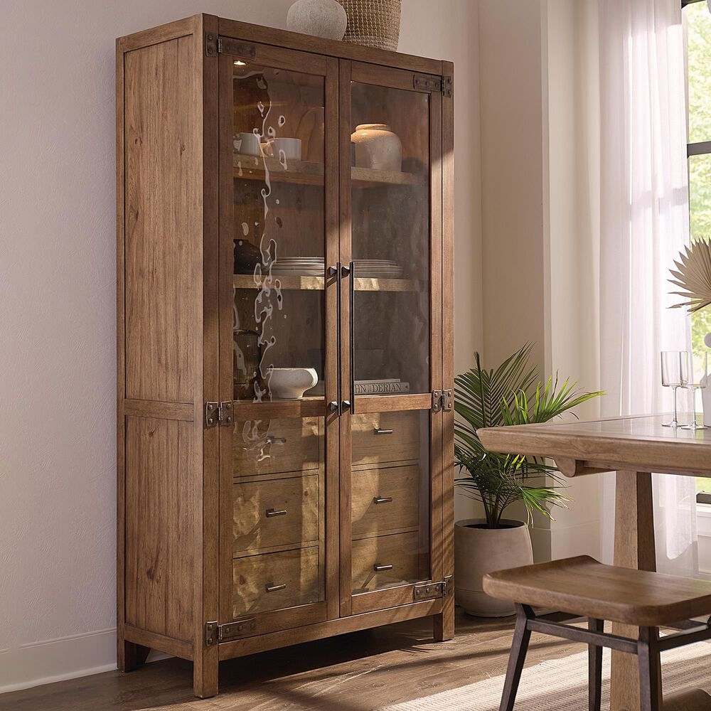 Hooker Furniture Vineyard Row Curio Cabinet in Napa and Sonoma, , large