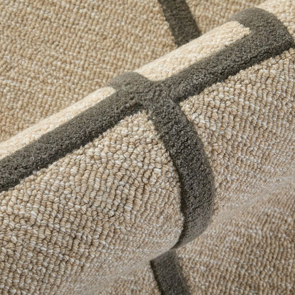 Feizy Kimball Ivory, Gray and Tan 10&#39; x 14&#39; Area Rug, , large